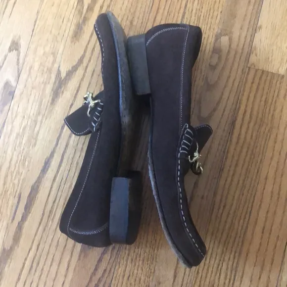 Excellent condition Coach suede loafers