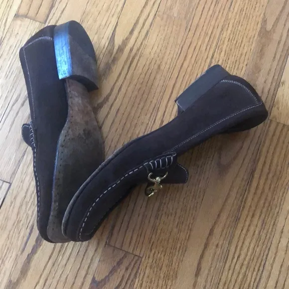 Excellent condition Coach suede loafers