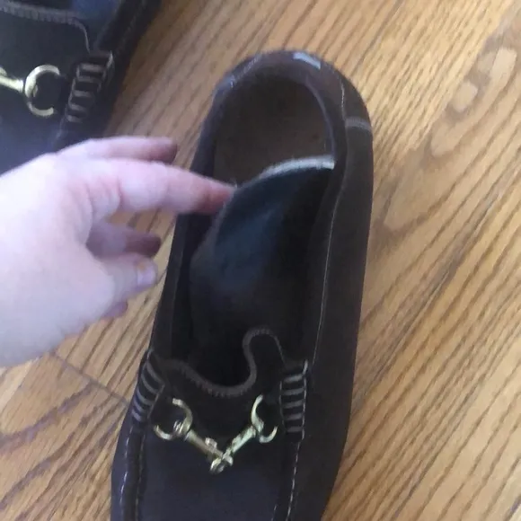 Excellent condition Coach suede loafers