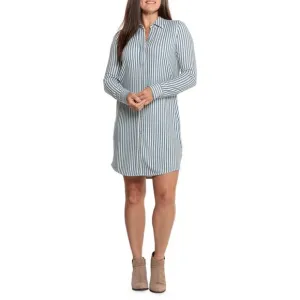 Faherty Women's Navy Blazer Stripe Legend Long Sleeve Sweater Dress Size XXL NEW