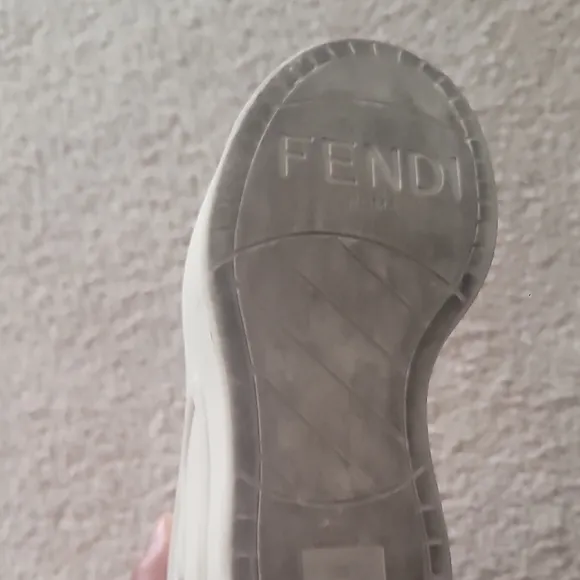 Fendi Cream Platform Winter Boots