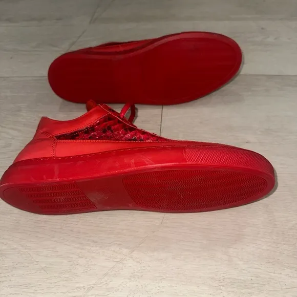 Filling Pieces Red Sneakers Luxury Fashion Statement