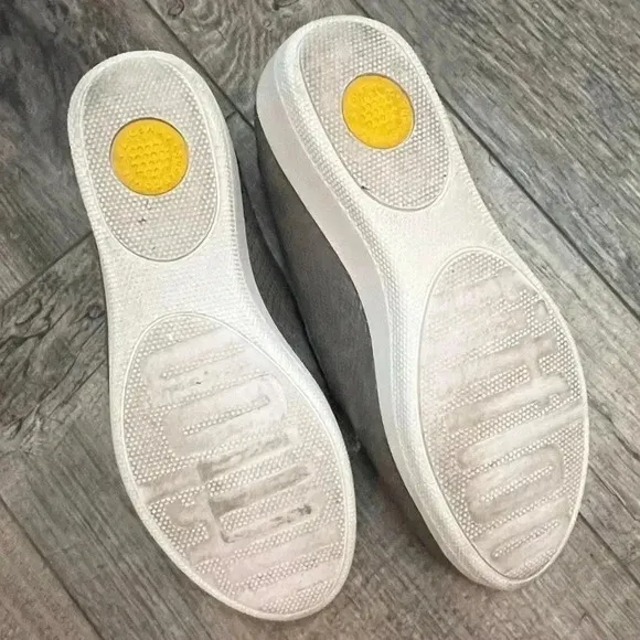 Fitflop Superskate Snake Gray Loafers size 6.5 comfort walking slip on sneaker