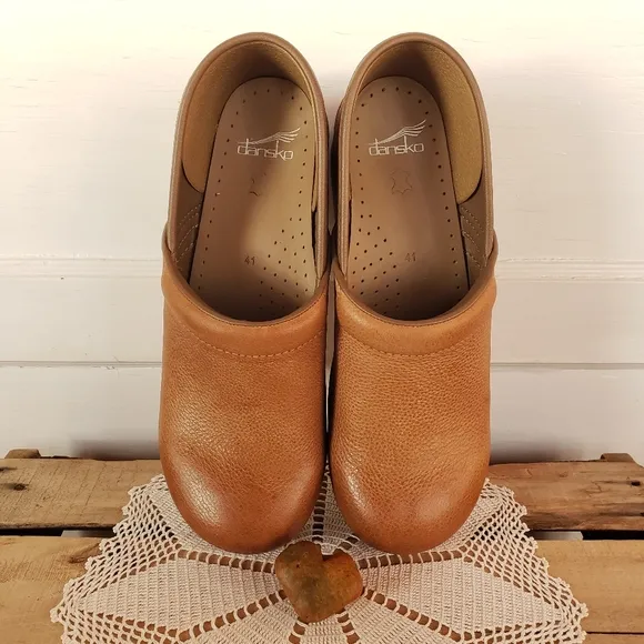 🌿FLASH🌟SALE🌿Dansko Pro Honey Clogs Burnished Distressed Leather Boho 10.5-11