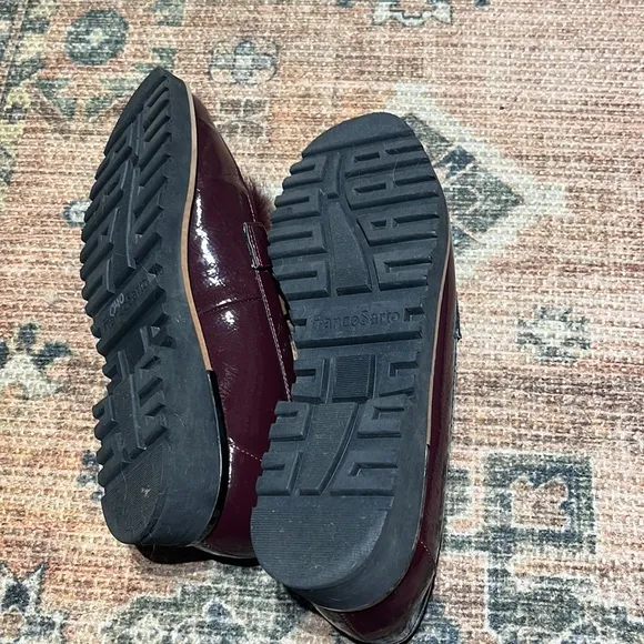 Franco Sarto ‘Carolynn2’‎ Patent Burgundy Platform Loafer