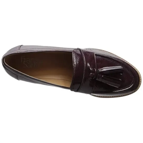 Franco Sarto ‘Carolynn2’‎ Patent Burgundy Platform Loafer