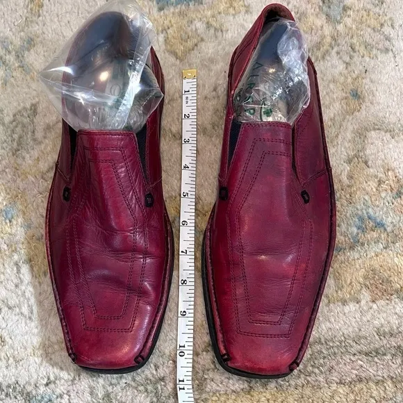 Fratelli, Rich Wine Leather, Slip-On Loafers,Elastic Darts for Extreme Comfort