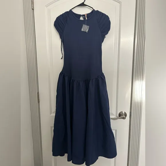 Free People Afternoon Elegance Flowy Midi Dress size small NWT
