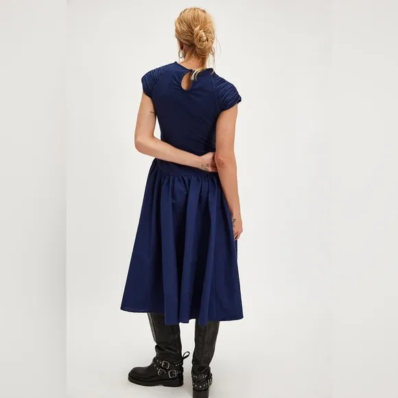 Free People Afternoon Elegance Flowy Midi Dress size small NWT