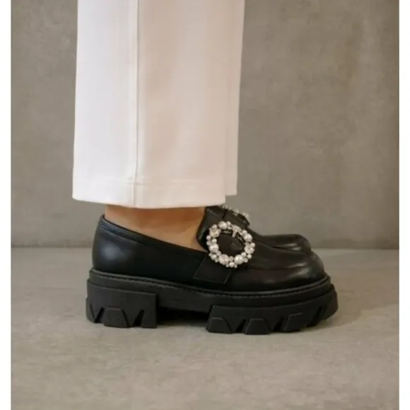Free People ALOHAS Trailblazer Crystal Loafers