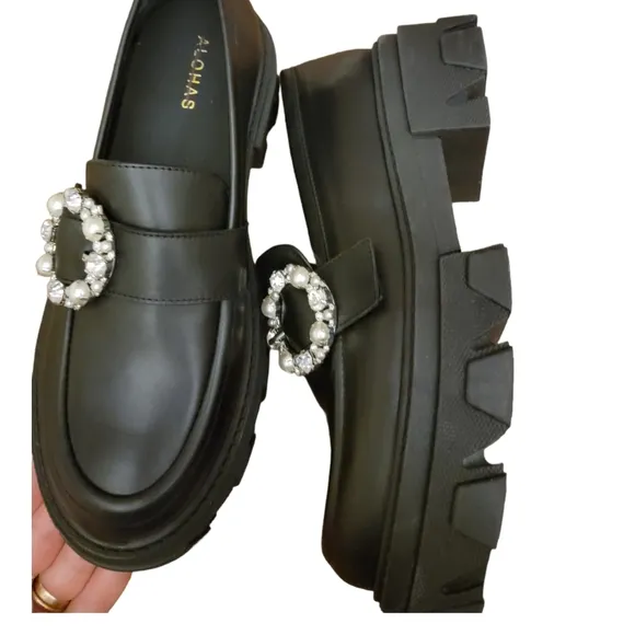 Free People ALOHAS Trailblazer Crystal Loafers