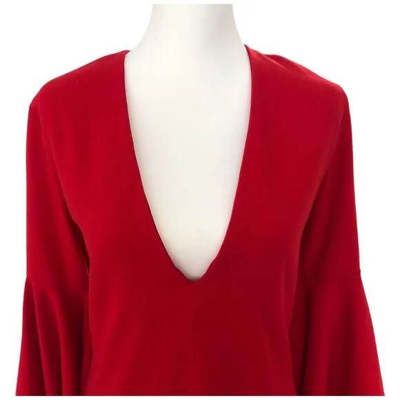FREE PEOPLE BACKSTAGE NWT Women's LET'S DANCE  SEXY RED MINI COCKTAIL DRESS Sz S
