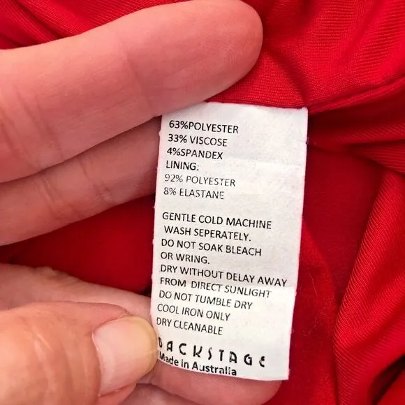 FREE PEOPLE BACKSTAGE NWT Women's LET'S DANCE  SEXY RED MINI COCKTAIL DRESS Sz S