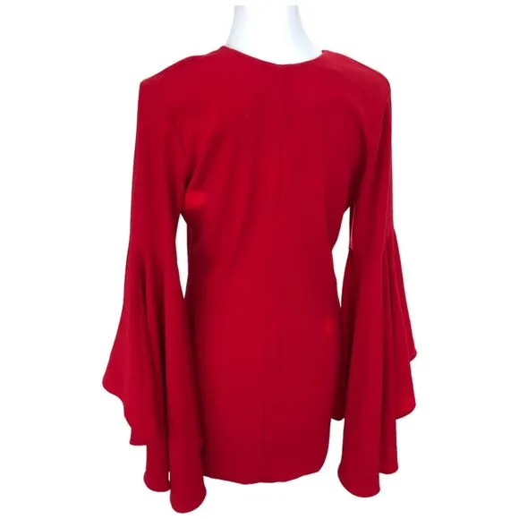 FREE PEOPLE BACKSTAGE NWT Women's LET'S DANCE  SEXY RED MINI COCKTAIL DRESS Sz S