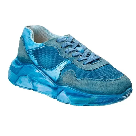 Free People Let's Wander Washed Distressed Fashion Sneakers