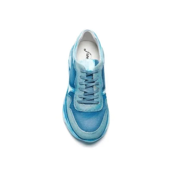 Free People Let's Wander Washed Distressed Fashion Sneakers