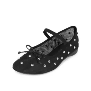 Free People 'Shine For You' Black Ballet Flats Size US 10