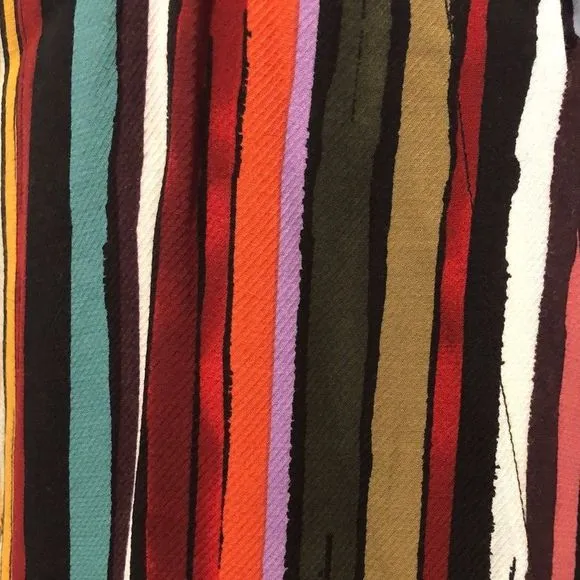 FREE PEOPLE Spaghetti Strap Rainbow Longline Tank W. Open Sides Sz Small NWT