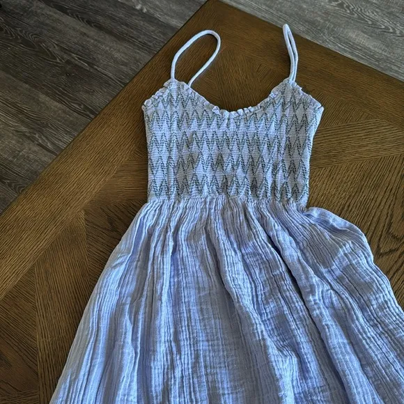 Free People Sweet Nothings Midi Dress, Blue Heron, Size X-Small, $168
