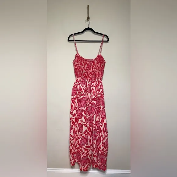 Free People Sweet Nothings Midi Dress in Gardenia Combo