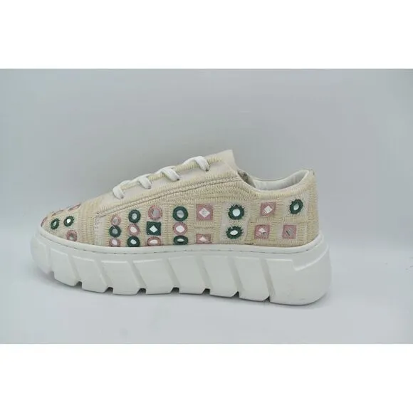 Free People Women Size EU 37 Catch Me If You Can Crochet Mirror Fashion Sneakers