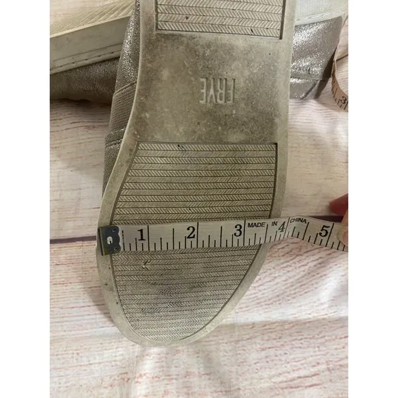 Frye Wwomen's Ivy Slip On Pewter Casual Loafer Fashion Sneakers - 8.5M