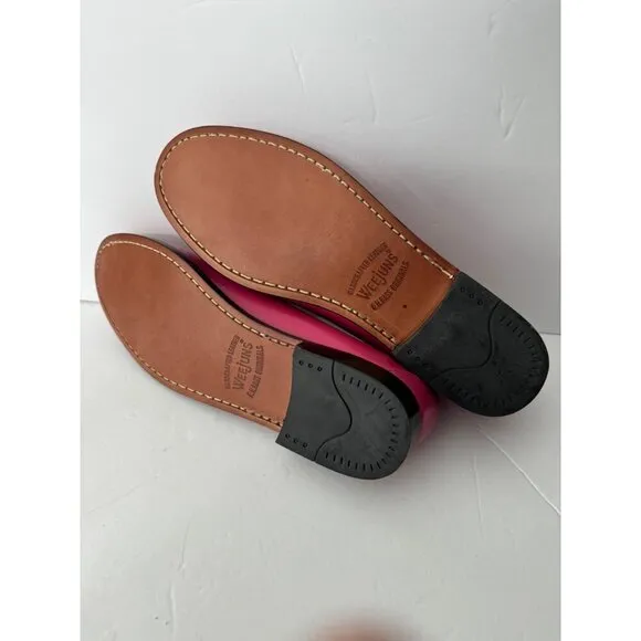 G. H. Bass Whitney Candy Weejuns Leather Penny Loafer Women's Size 9.5 NEW Pink