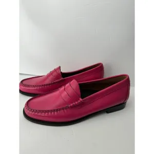 G. H. Bass Whitney Candy Weejuns Leather Penny Loafer Women's Size 9.5 NEW Pink
