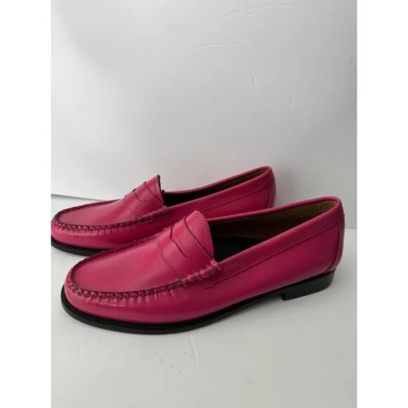 G. H. Bass Whitney Candy Weejuns Leather Penny Loafer Women's Size 9.5 NEW Pink