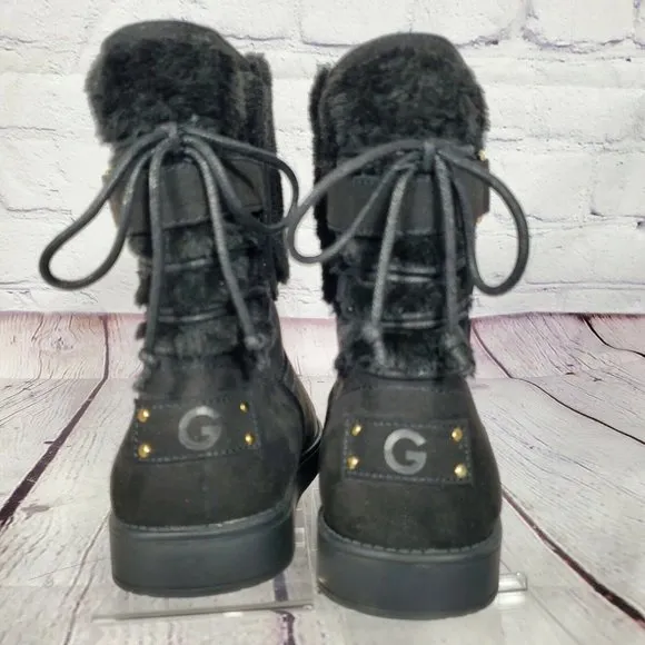 GBG Los Angeles Womens Size 6.5 Black Adlea Cold Weather Winter Boots