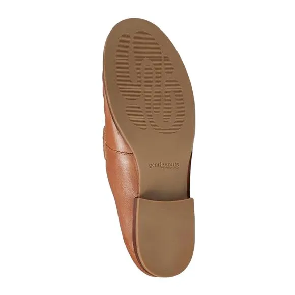 Gentle Souls Women's Janella Slip On Leather Loafers Brown Size 8 1/2