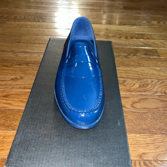 G.H. Bass Original’s Whitney Rubber Waterproof Loafers Navy Women’s Size 6 Rain
