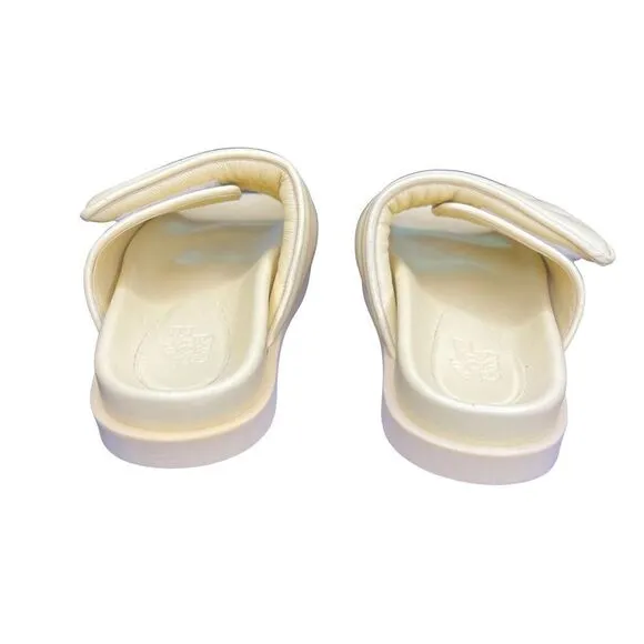 GIABORGHINI STITCHED PUFFY SLIDES Made in Italy NWOB Size 36