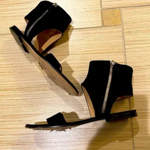 Gianvito Rossi Ankle Strap Flats