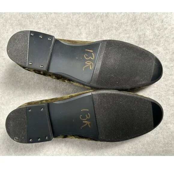 Giorgio Brutini Men's Size 9 Green Velvet Slip On Loafers comfort funky velvet