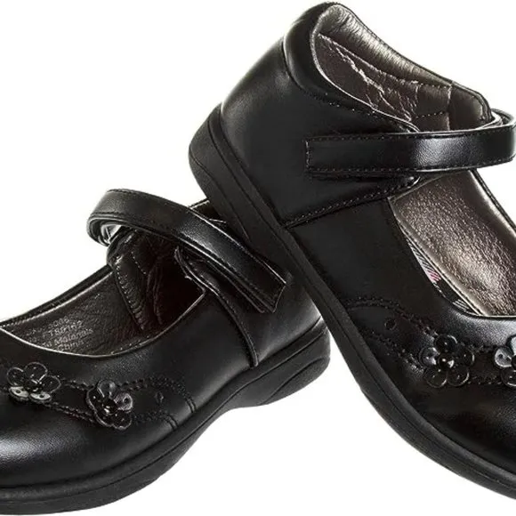 Girls Mary Jane Shoes School Kids Uniform Flats Ballet Strap Dress