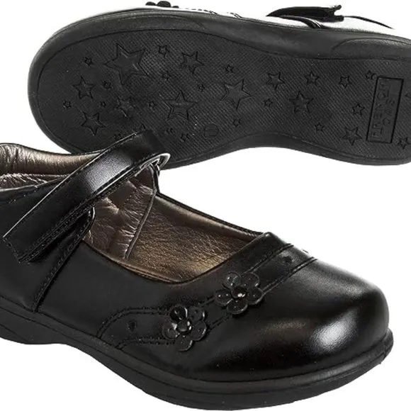 Girls Mary Jane Shoes School Kids Uniform Flats Ballet Strap Dress