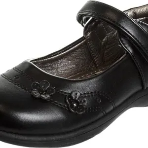 Girls Mary Jane Shoes School Kids Uniform Flats Ballet Strap Dress