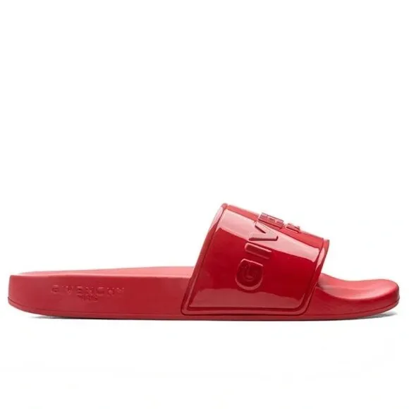 GIVENCHY Raised Logo Rubber Pool Slides Men