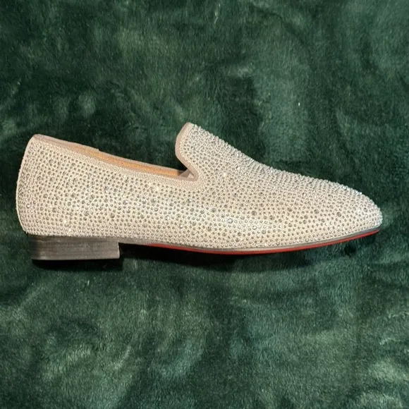 Glamorous Silver Rhinestone Loafers