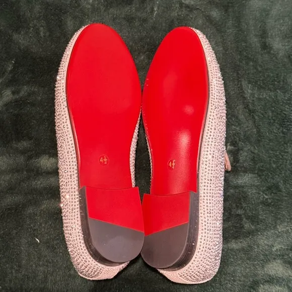Glamorous Silver Rhinestone Loafers