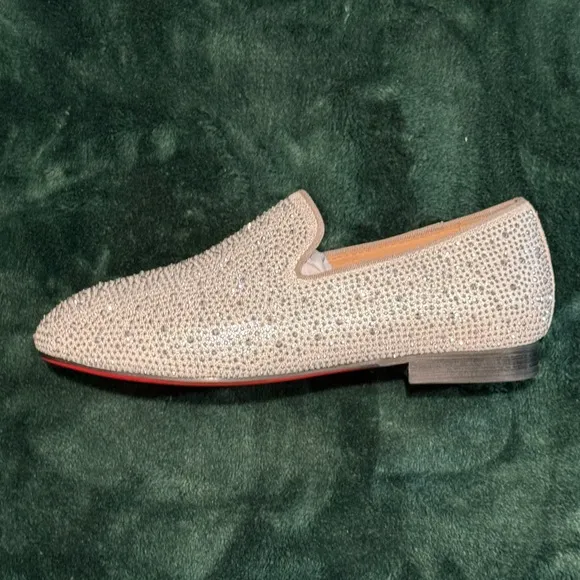 Glamorous Silver Rhinestone Loafers