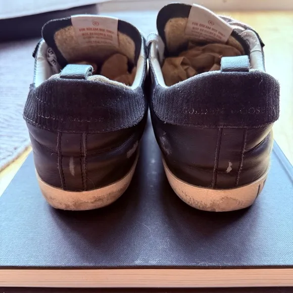 Golden Goose Super Star  Distressed leather Sneakers | Size 8 or IT 38