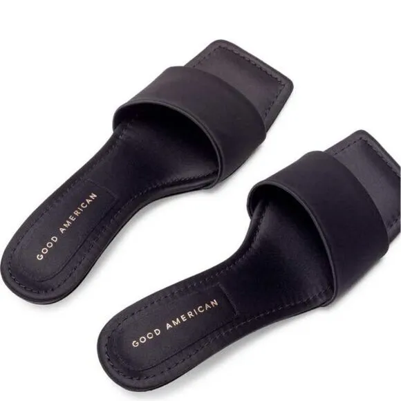 Good American Kickstand Slides Black 12