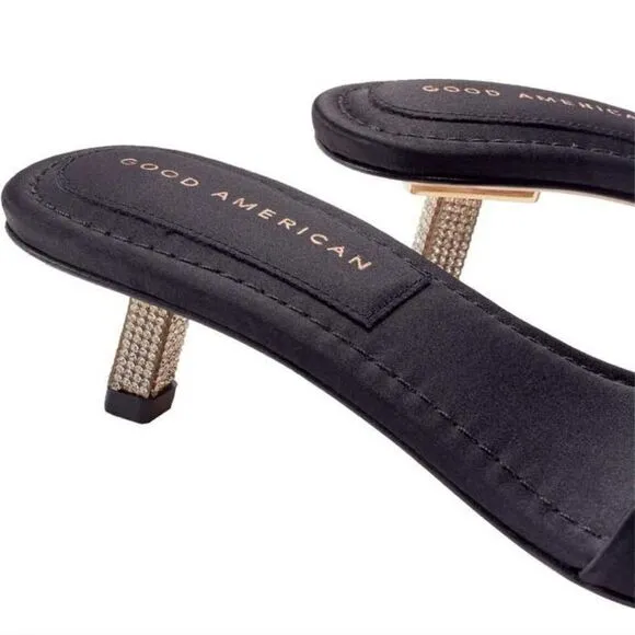 Good American Kickstand Slides Black 12