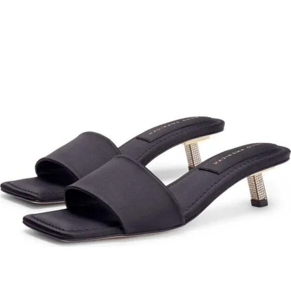 Good American Kickstand Slides Black 12
