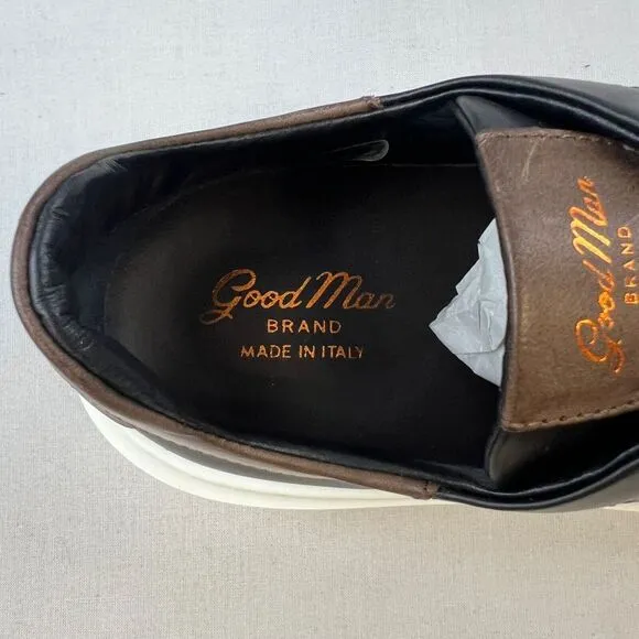 Good Man Brand Mens Legend London Black Fashion Sneaker 11.5 Napa‎ Leather Italy