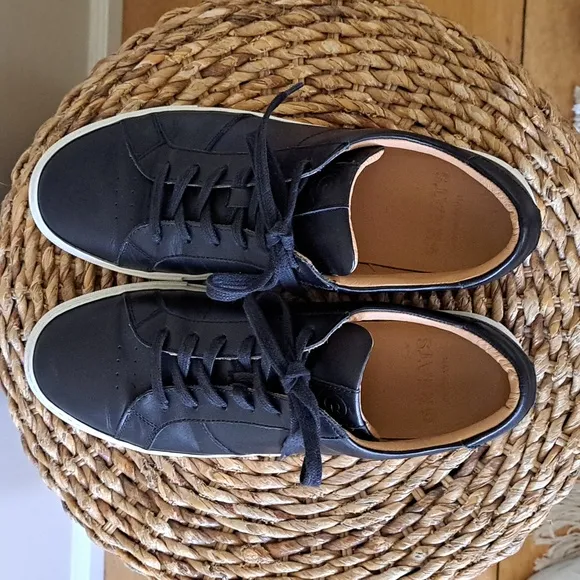 Greats Brooklyn Mens The Royale Black Leather Casual/Athleisure Sneakers S-10.5