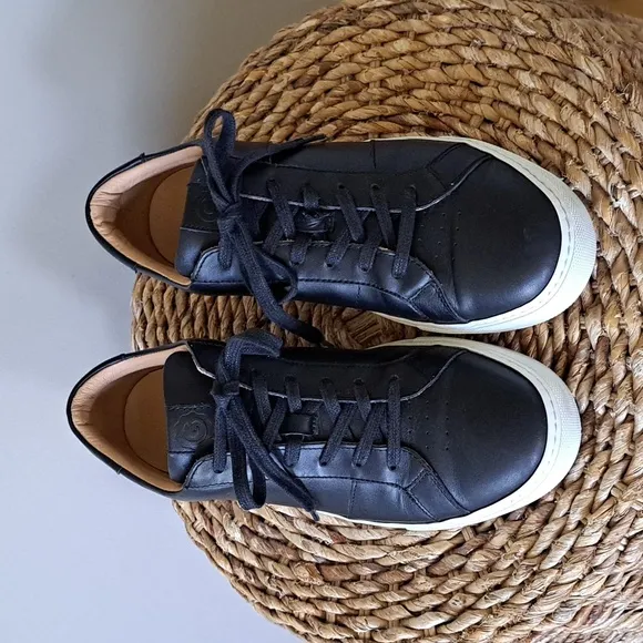 Greats Brooklyn Mens The Royale Black Leather Casual/Athleisure Sneakers S-10.5