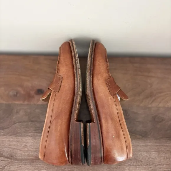 Grenson Mens Leather Loafers Tan Brown Goodyear Welted UK 8E US 9E Peter 112604